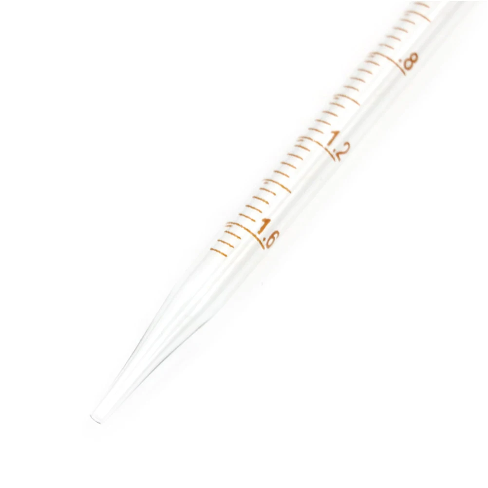 Прозрачная Красная резиновая стеклянная капельница фотопипетка с линией весы 0 5