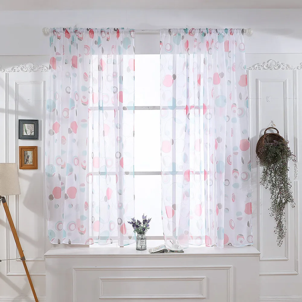 Элегантная и романтичная занавеска для дома тюль на окна драпировка из тонкой