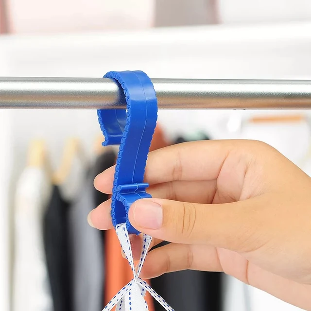 Függő Ruhák Szárító Kosár Pulóver Nettó Zseb Megvastagodott Deformációellenes Kardigán Állvány Zokni Táska Dupla Réteg - Image 5