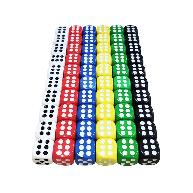 10PCS/Lot D6 Number Dice for Bar Pub Club Party Board Family Game KTV