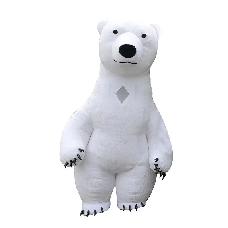 Polar Bear Mascot Costume Cartoon Apparel Birthday Party Masquerade Fancy Dress