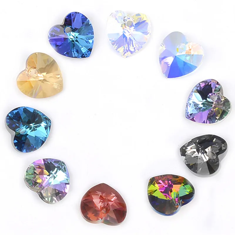 XILION подвеска в виде сердца 6228 10,3x10 мм Swarovski оригинальные бусины для DIY хрустальные ювелирные изделия аксессуары-фурнитура