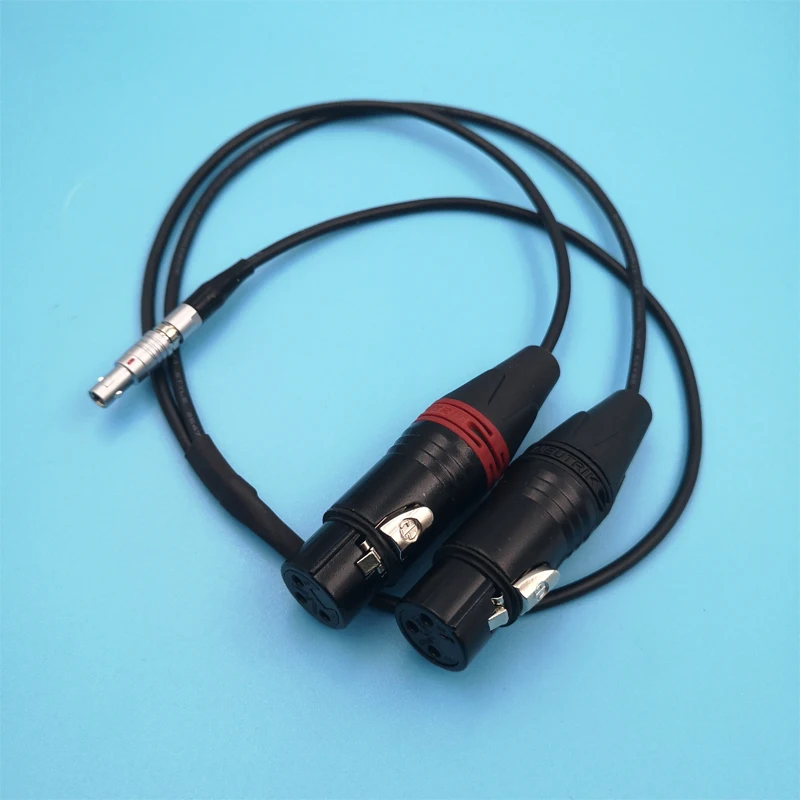 DRRI Dual XLR 3pin Female to 5pin Nuetrik Audio Input Cable for Arri Alexa Mini DRRI Dual XLR 3pin Female to 5pin Nuetrik Audio Input Cable for Arri Alexa Mini