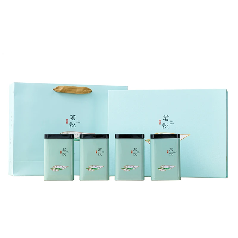 blue Xin Jia Yi Packaging Custom Embossed Tin Box Square Shape Small Metal Tin Boxes Shallow Tin Box - Цвет: blue