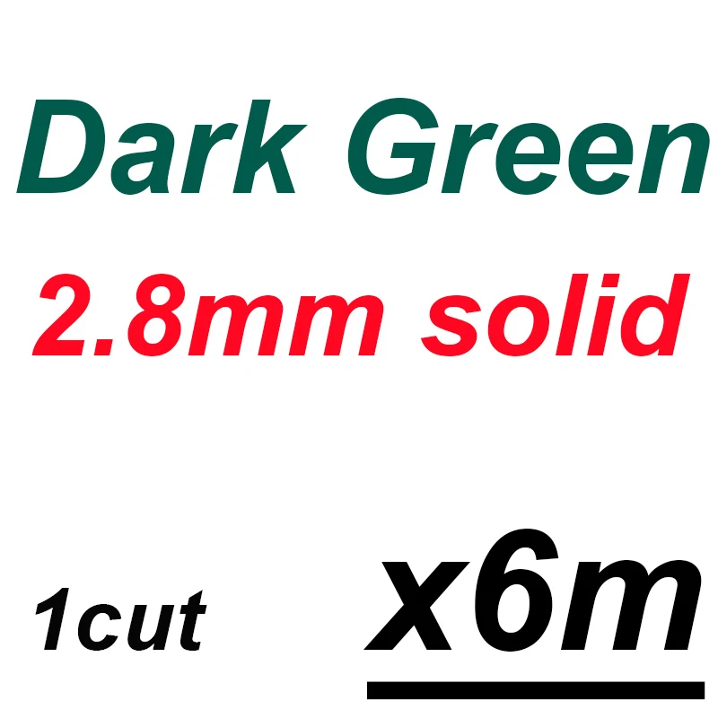 6m 2.8mm in dgreen Victorsense 6/9/20 М рыболовные канаты 2,2 мм 2,4 мм 2,6 2,8 3,0 3,2 мм сплошной латексная трубка модели латекс эластичный лески - Цвет: 6m 2.8mm in dgreen