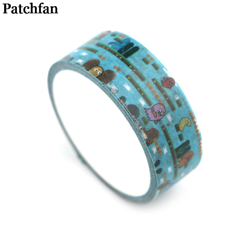 Patchfan Pac человек мультфильм милый забавный DIY Скрапбукинг дети клейкая бумага Васи Маскировочная Лента Печатный шаблон стикер Пастер A2211