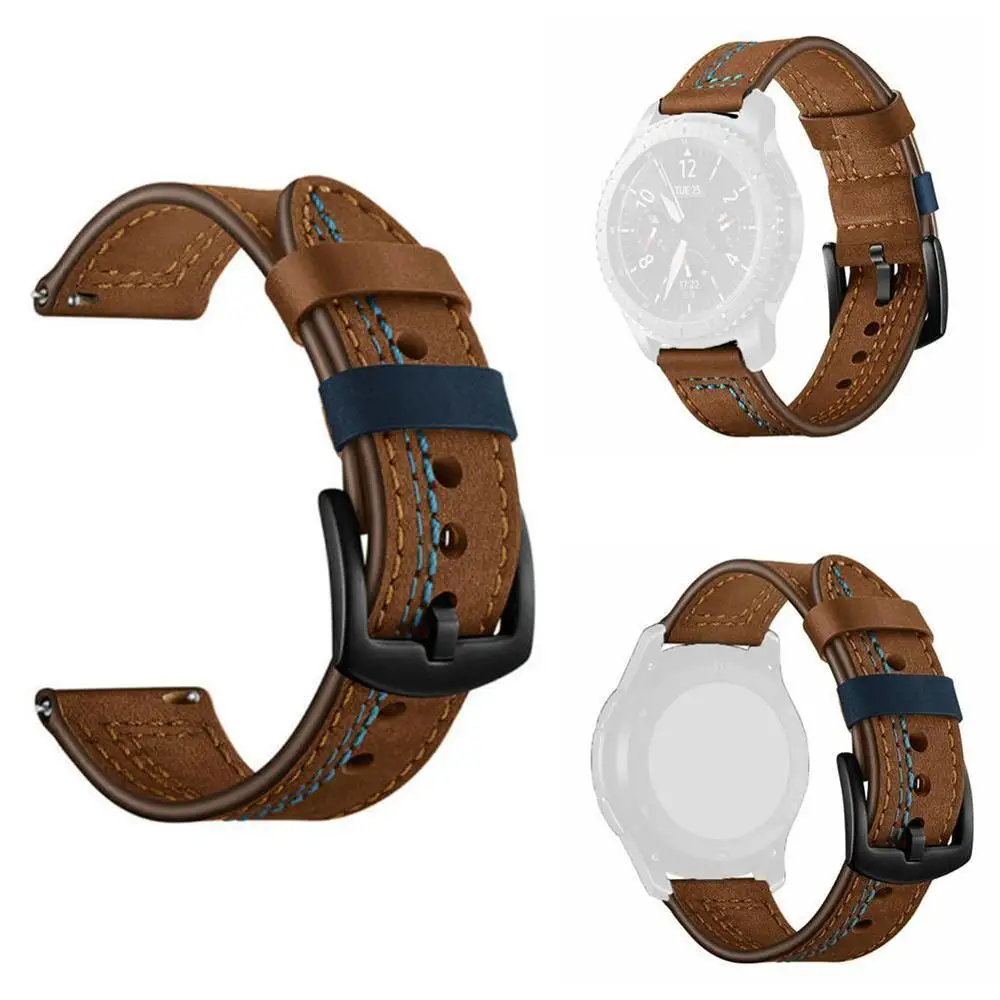 Смарт часы ремни для samsung Galaxy 46 мм/gear S3 Frontier Band PU кожаные Смарт-часы ремешок