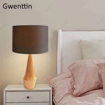 

Cone Resin Table Lamp Modern Standing Desk Lights Living Room Bedroom Hotel Bedside Lamp Led Light Fixtures Luminaire Home Decor