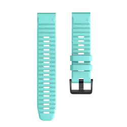 Premium Soft Silicone Watch Band - 26mm & 22mm Replacement Strap - 26mm-Fenix 6X 6X Pro (Mint)