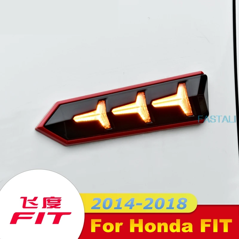 Для Honda FIT JAZZ-19 светодиодный указатель поворота GK5 лист доска fishbone лампа боковой Стандартный декоративный светильник аксессуары для автомобиля