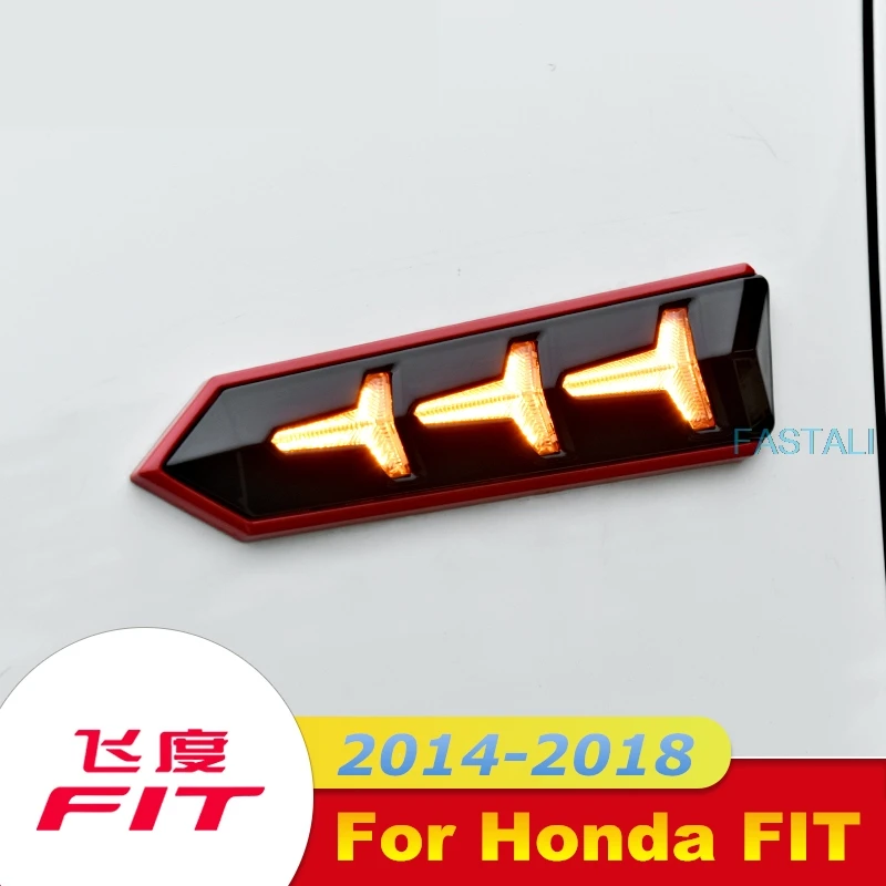 Для Honda FIT JAZZ 2014 19 светодиодный указатель поворота GK5 лист доска fishbone лампа боковой