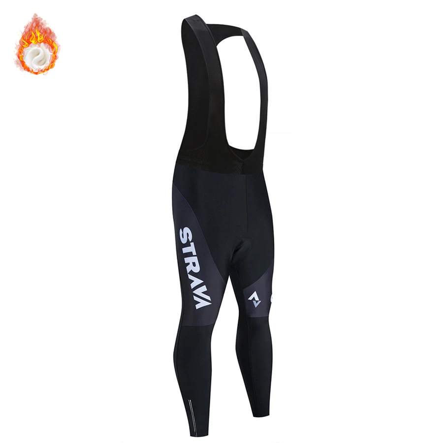 Trousers Cycling-Bib-Pants STRAVA Thermal-Mountain-Bike Warm Winter 20d-Gel-Pad