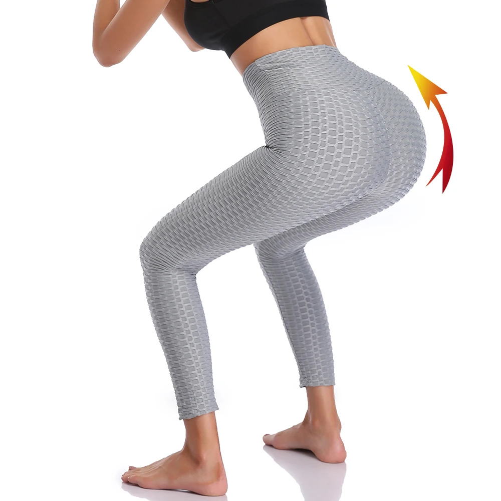 Women Push Up Leggings High Waist Classic Trousers Ankle-Length Workout Leggings Fitness Pants Solid Color Bodybuilding Jeggings