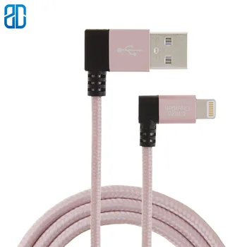 

Right Angled Lightning to USB Cable, 4FT Apple USB Data Sync Charge Cable,Compatible iPhoneX/8/8p/7/7p/6/6s/6p/5/5s, Pad