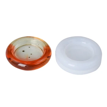 

4 Pcs Different Shapes Ashtray Mold Epoxy Resin Silicone Molds for DIY Casting 1XCA