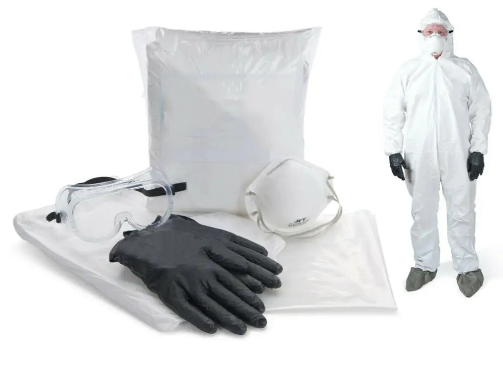 

Safety hazmat suit,bug out ,survival protection kit - Size XL Free shipping(Including masks, protective clothing, goggles)