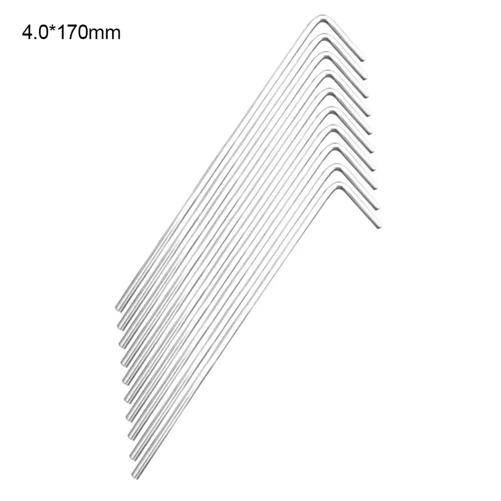 4.0x170mm 10 шт. палатка для кемпинга крепкие колышки для палатки гвозди металлическая сталь прочный сверхмощный для наружного туризма наземные колья палатки Аксессуары ALS - Цвет: 4.0x170mm