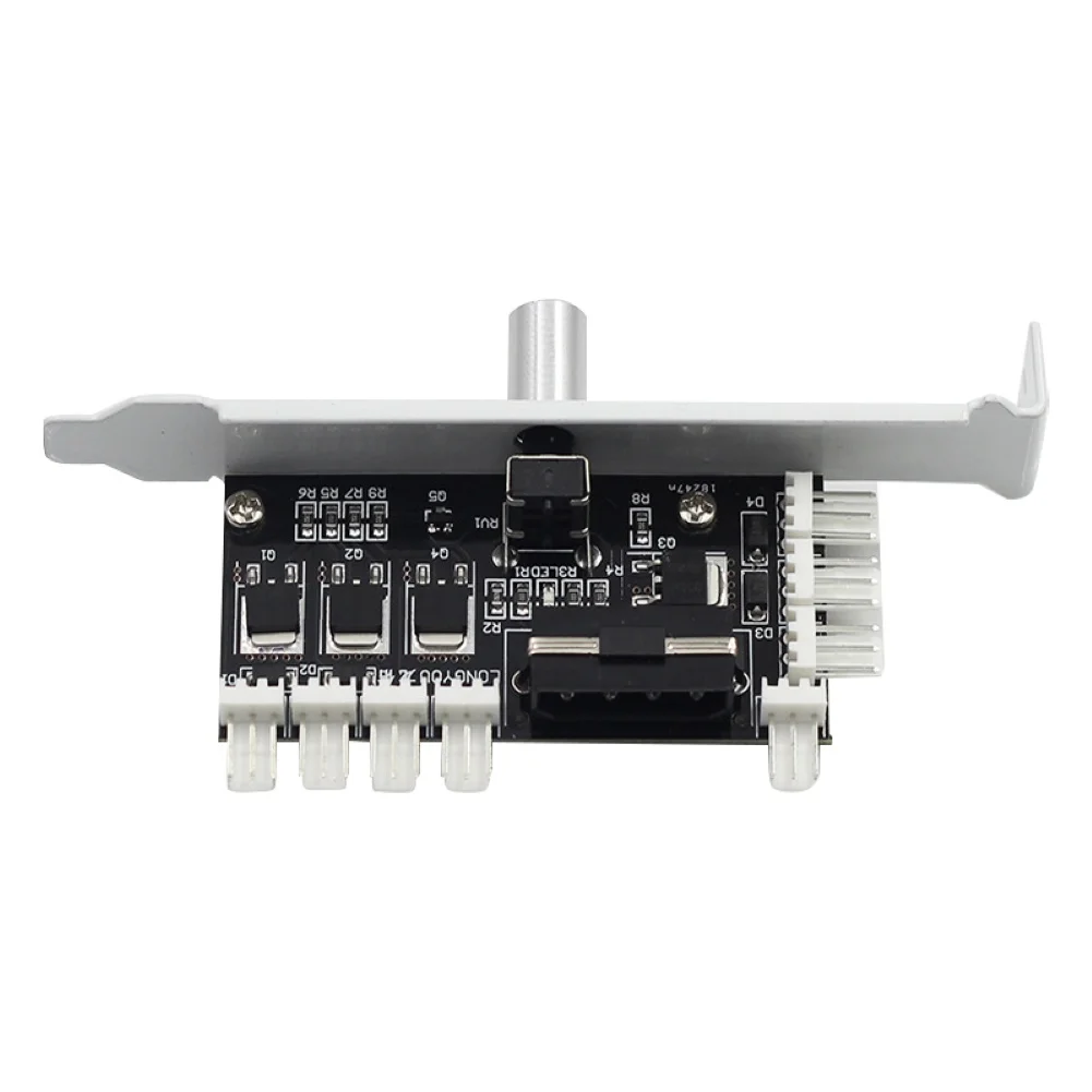8-канальный сетевой видеорегистратор SATA/4Pin настольный компьютер чехол металлический Процессор Скорость вентилятора контроллер регулятор вентилятора разъем PCI Установка для различных 3Pin вентилятор
