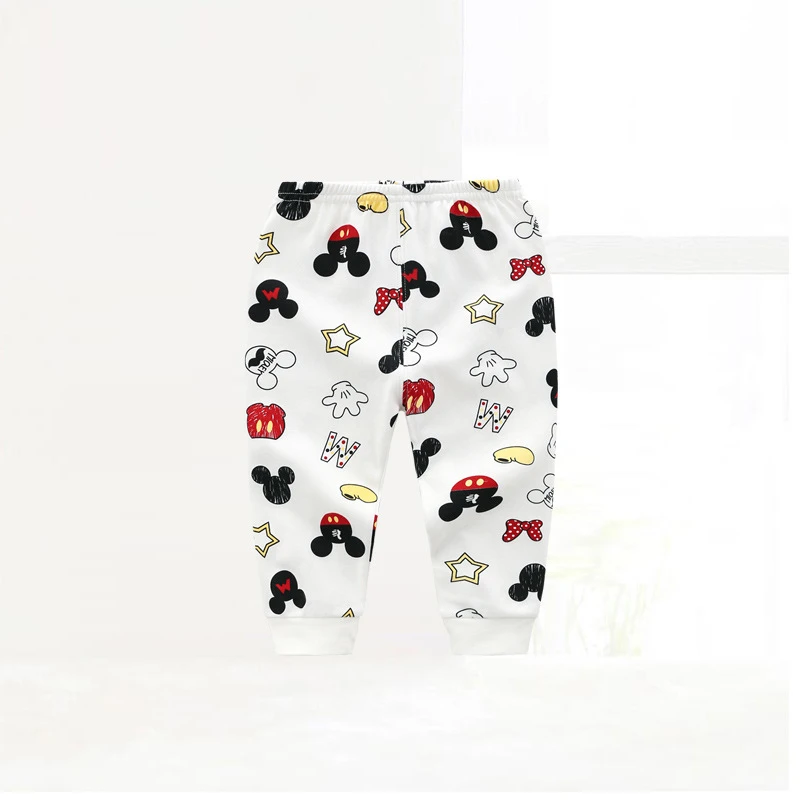 Штаны из хлопка для маленьких мальчиков и девочек, пижамные штаны с рисунком для малышей, детские леггинсы в полоску, мягкие теплые штаны - Цвет: 5520