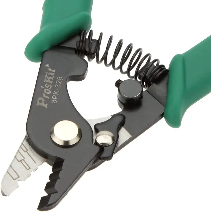 MAYTO Proskit Clamp Fiber Stripping Pliers 8PK-326 Tri-Hole Fiber Optic Stripper 8PK-326 FTTH FIber Wire Stripper 8PK-326