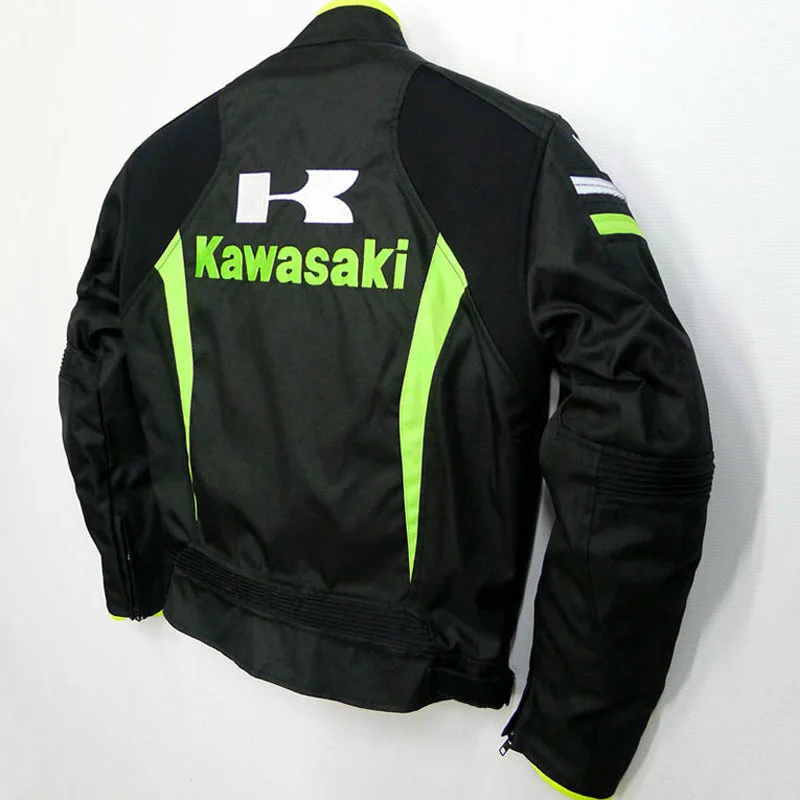 Горячая мотоциклетная куртка для kawasaki racing Offroad riding ветрозащитная теплая куртка с защитным снаряжением и подкладкой