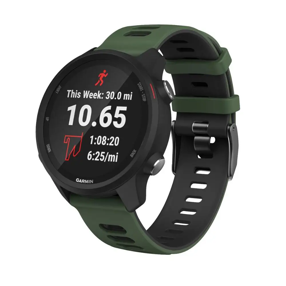 20 мм ремешок силиконовый ремешок для Garmin Forerunner 245 M/245 645 ремешок для часов Garmin Vivoactive3