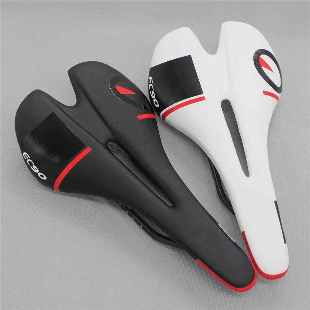 Ec90 Carbon Fiber Bicycle Saddle Road MTB Mountain Bike Hollow Design Lightweight race Cushion Racing Seat | Спорт и развлечения