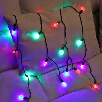 

LED Anti-Watercolor Lamp Spring Festival Christmas Day Decoration Lantern Outdoor Waterproof Lamp String Fairy Curtain String Li