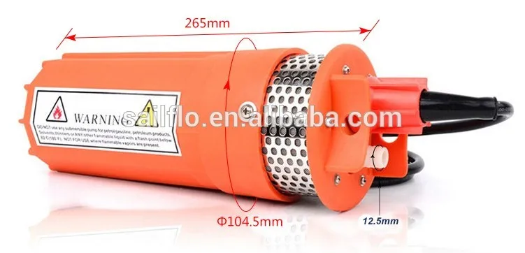 Sailflo 24v 4'' lift 100feet submersible DC solar pump price/mini solar water pump