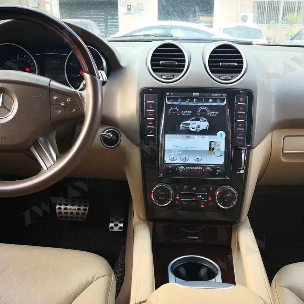 Автомобильный плеер на Android 9 для Mercedes Benz ML GL вертикальный автомобильный