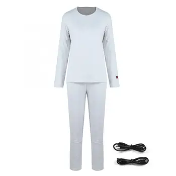 

Men USB Electric Heating Clothes Heated Underwear Warm Stomach for Winter Braces Supports