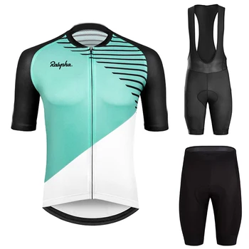 

2020 Ralvpha Cycling Jersey Set Breathable Pro Team Racing Sport Bicycle Jersey Men Cycling Clothing Short Bike Jersey Ralvpha