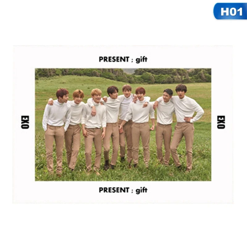 OSS6478H01 Альбом KPOP EXO самодельный бумажный ЛОМО карта фото карта Плакат Фотокарта вентиляторы подарки коллекция Канцелярский набор - Цвет: OSS6478H01