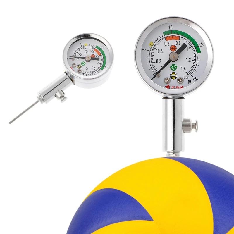 

918E Soccer Ball Pressure Gauge Air Watch Football Volleyball Basketball Barometers