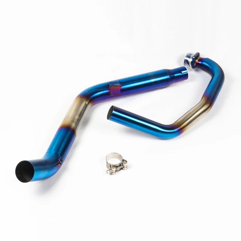 51 мм выхлопная система для Honda CB190R CB190F CB190X мотоциклетный коллектор Mid Link Pipe slip on нержавеющая сталь титановый сплав - Цвет: B
