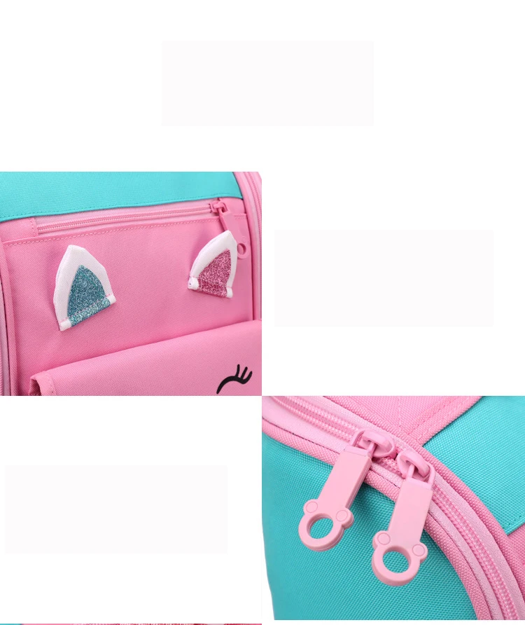 Unicorn Rolling Backpacks Bags for Girls