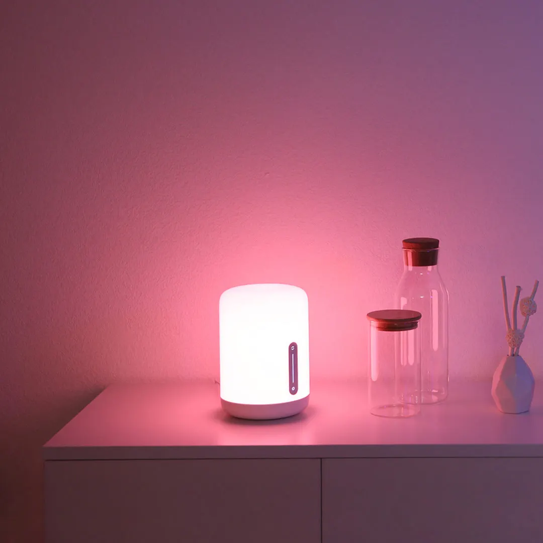 Xiao mi jia прикроватная лампа 2 Smart Light Голосовое управление сенсорный выключатель mi Home приложение Светодиодная лампа для Apple Homekit Siri& Xiaoai часы