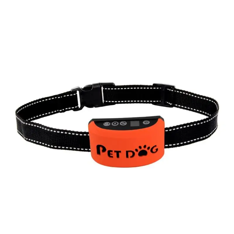 Safe Ultrasonic Stop Bark Dog Deterrents Anti Barking Collar Automatic Voice Activated ABS Adjustable Pet Dog Training Collar
