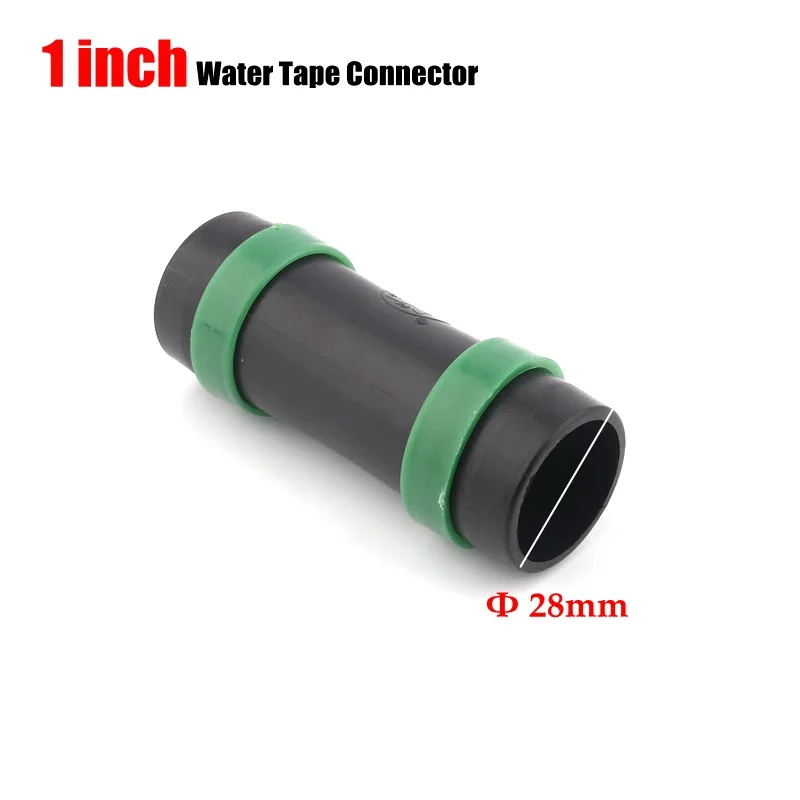 1Inch Straight " Φ28mm 2" Φ50mm тонкая мягкая лента с распылителем соединители для орошения мягкая водопроводная труба для капельного шланга ферма, теплица для полива - Цвет: 1Inch Straight