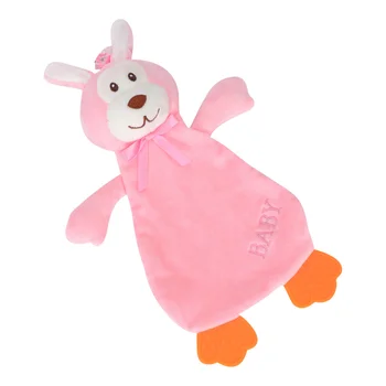 

1PC Baby Pacifying Towel Durable Washable Lovely Soft Comfortable Appeasing Toy Gum Soothing Towel Pacifying Towel Saliva Towel