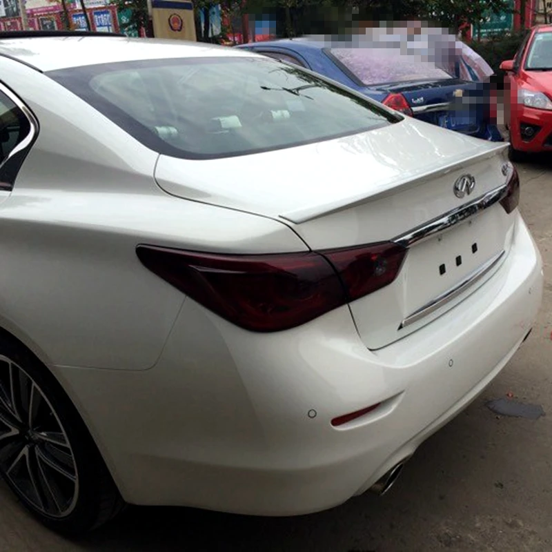 Для Infiniti Q50 Q50S задний спойлер высокого качества ABS Материал грунтовка цвет украшение в виде хвостового крыла спойлер багажника