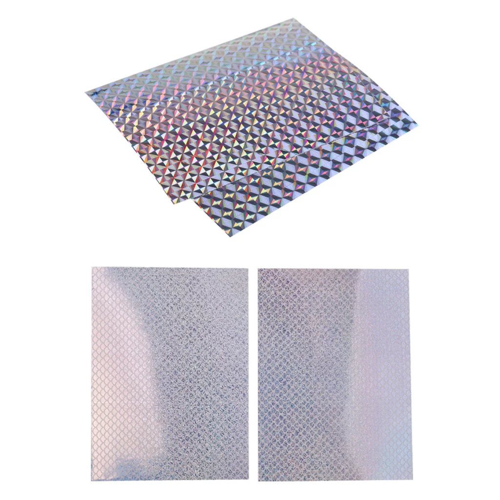 4Pcs Reflective Holographic Scales  Film Fishing Lure Tape 3.9