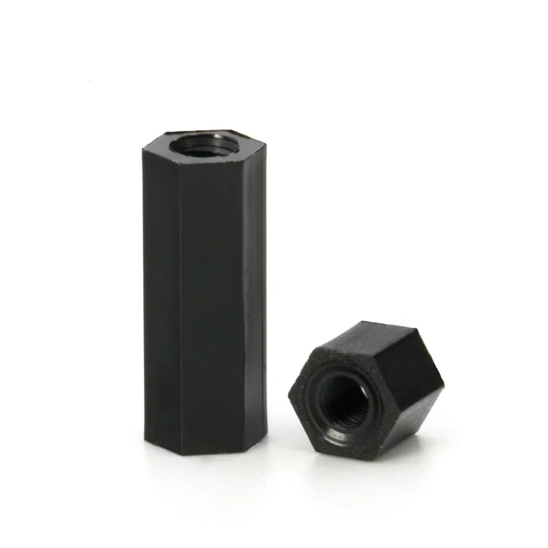 RUNEEE 50Pcs M2 M2.5 M3 M4 Black Spacing Screws Hex Nylon Standoff Spacer Column Flat Head Double Pass Nylon Plastic NL24 Color : 15mm, Size : M3 RUNEEE 50Pcs M2 M2.5 M3 M4 Black Spacing Screws Hex Nylon Standoff Spacer Column Flat Head Double Pass Nylon Plastic NL24 Color : 15mm, Size : M3