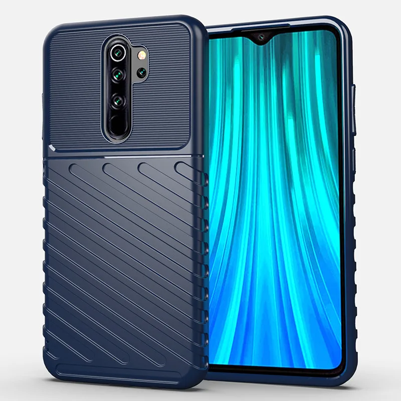 Для Red mi Note 8 чехол Note 8Pro чехол TPU для Xiaomi mi Note8 задняя крышка чехол Note8pro противоударный MOFi противоударный полный край Xiomi - Цвет: Blue