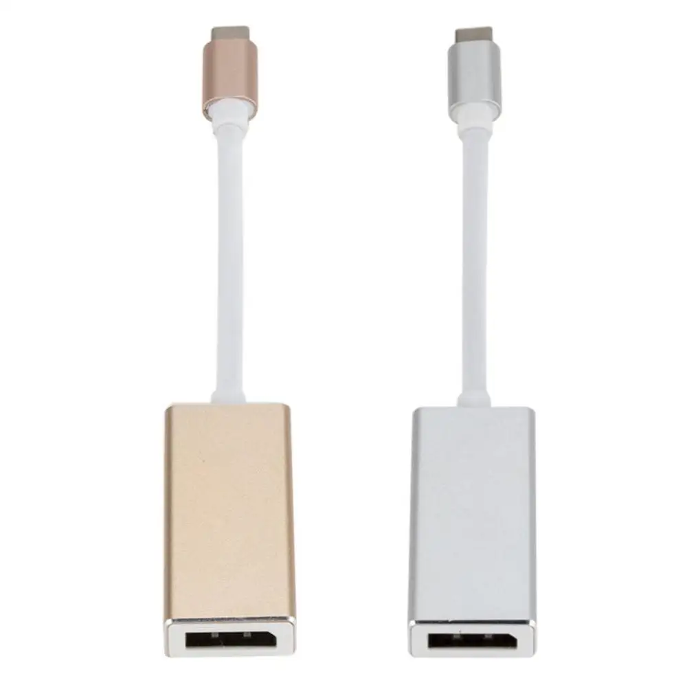 USB 3,1 type-C к мини-адаптеру порта дисплея 4K высокой четкости алюминиевый USB-C к Мини DP кабель преобразователя