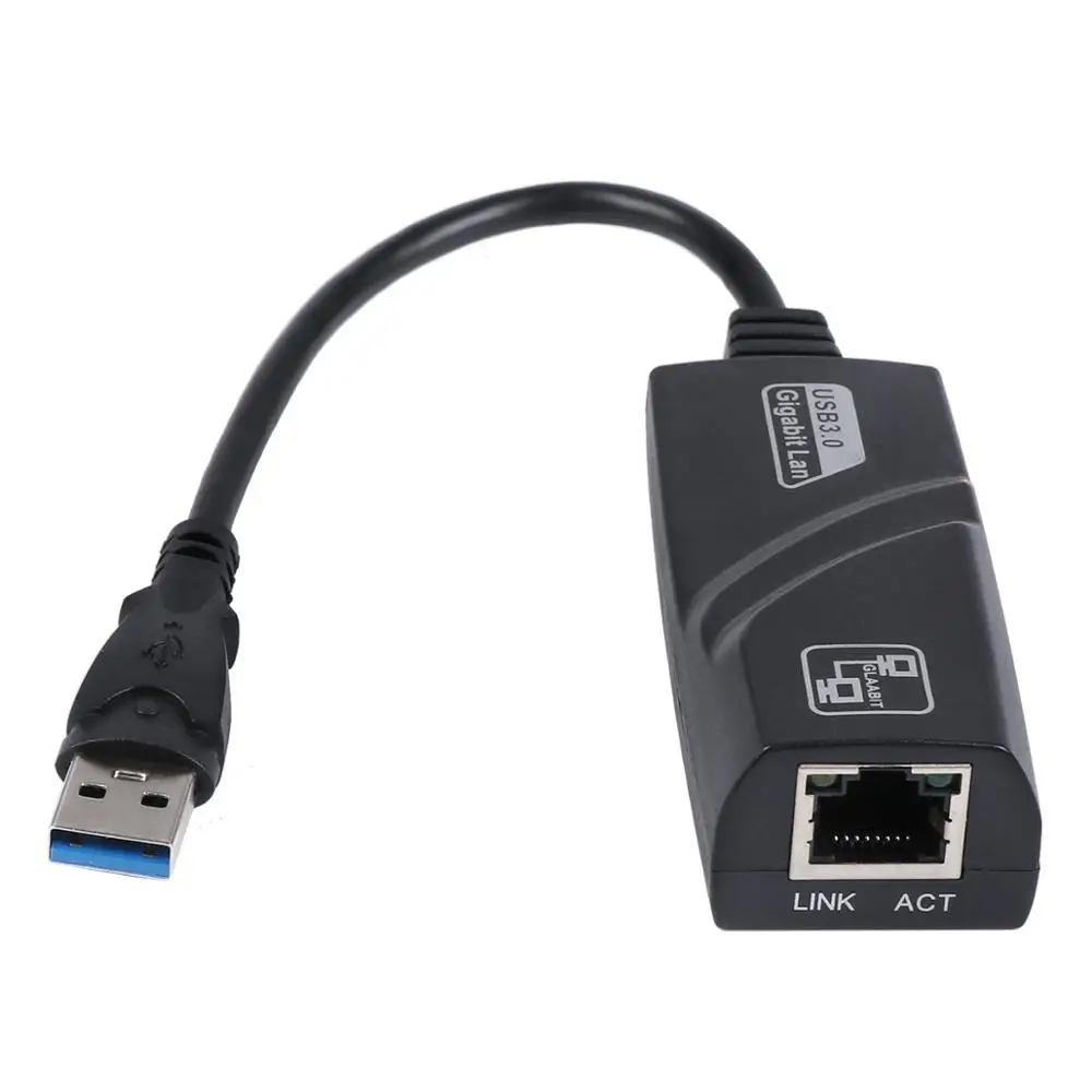 Новейший USB 3,0 Gigabit Ethernet RJ45 локальной сети (10/100/1000) Мбит/с сетевой адаптер для ПК