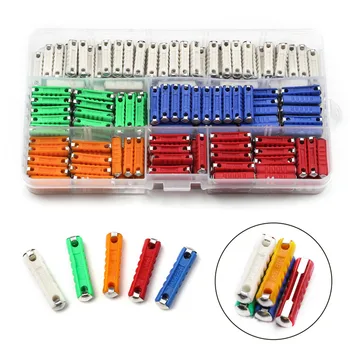 

200PCS Automotive Fuse Set 5/8/10/16/30AMP 6mm Continental Car Blade Bakelite Auto Classic Ceramic Car Fuse GBC European Stand