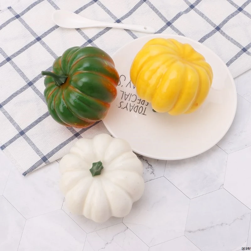 Realistic Fake Artificial Small Pumpkins For Halloween Fall Harvest Thanksgiving Party Decor DIY Craft