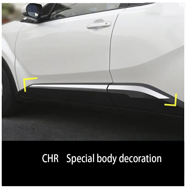 Специально для Toyota Chr корпус Молдинг двери Краш полосы края двери яркая полоса украшения Аксессуары