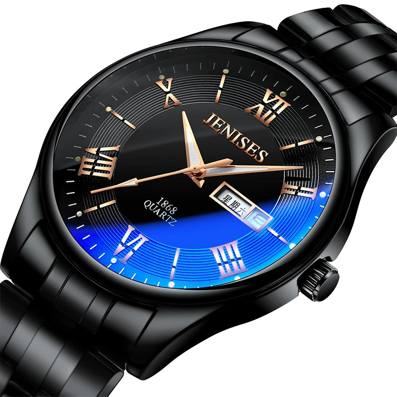 

Men Quartz Watch Brand Luxury Men's Wristwatch Casual Sports Waterproof Date Week (Can English) Display Clocks Luminous Watches